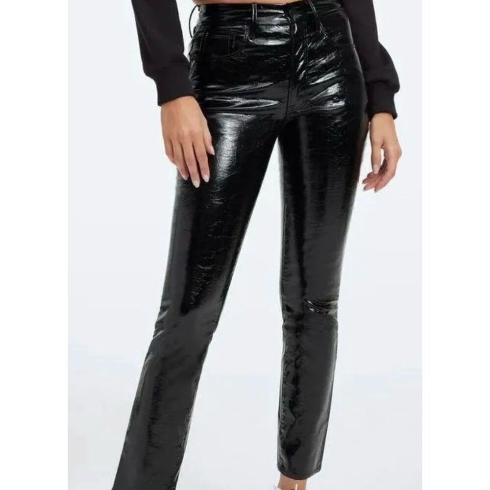 Good American Faux Leather pants size 0/25